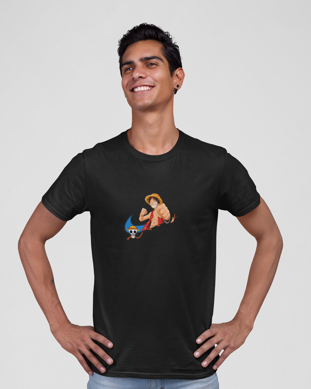 Minimalist Luffy - Premium Crew T-Shirt