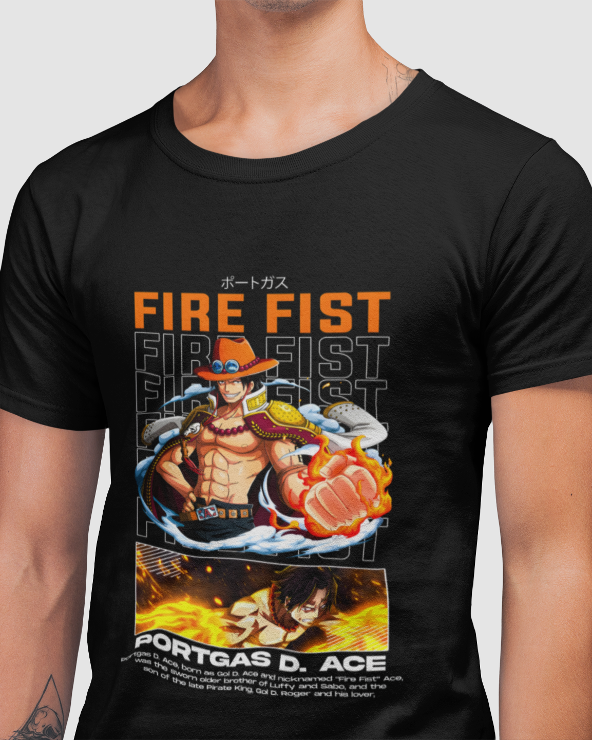 Fire Fist Ace - Premium Crew T-Shirt