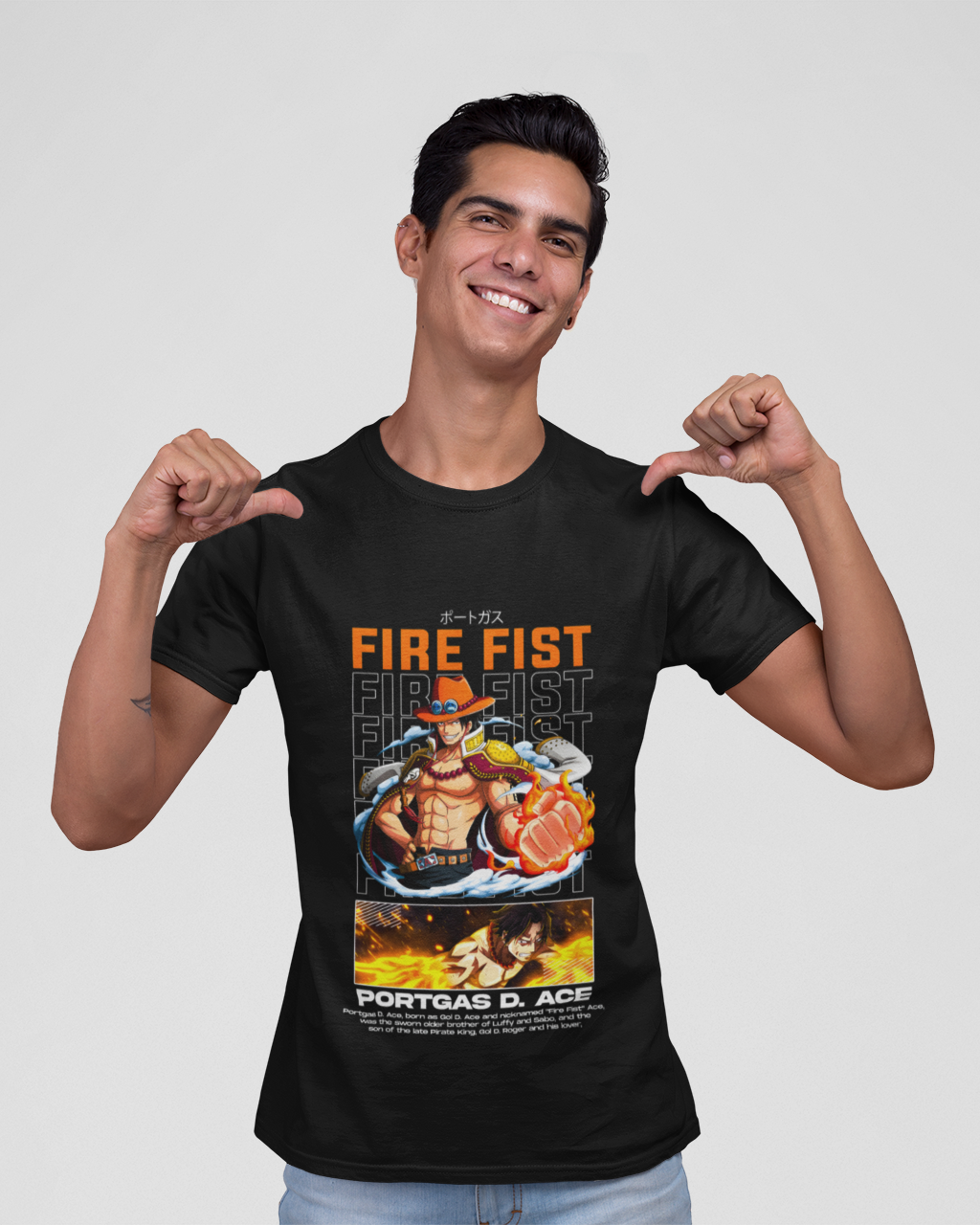 Fire Fist Ace - Premium Crew T-Shirt