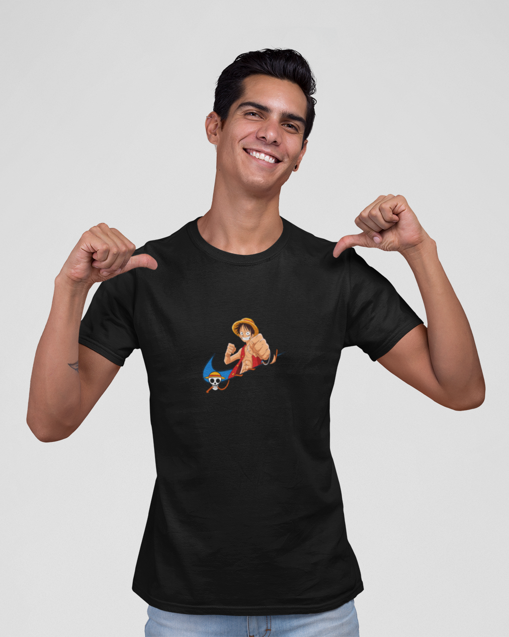 Minimalist Luffy - Premium Crew T-Shirt