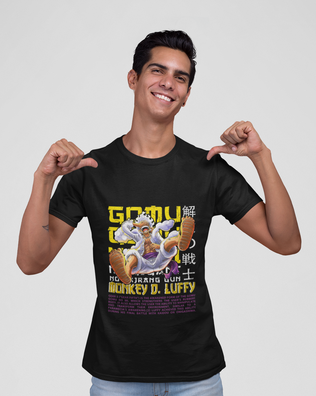 Gear 5 Luffy - Premium Crew T-Shirt